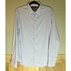 BONOBOS Slim Fit Button Up Mens Sz L Easter Preppy Business Officecore Corporate